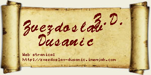 Zvezdoslav Dušanić vizit kartica